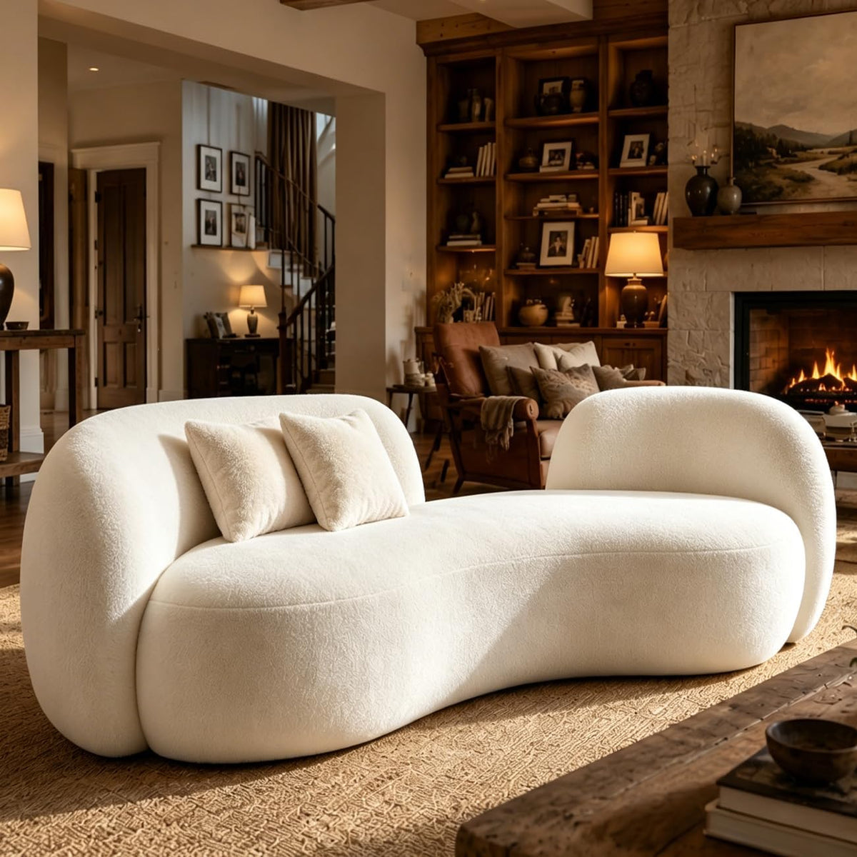 Cloud-Soft Teddy Chenille Lounge Sofa