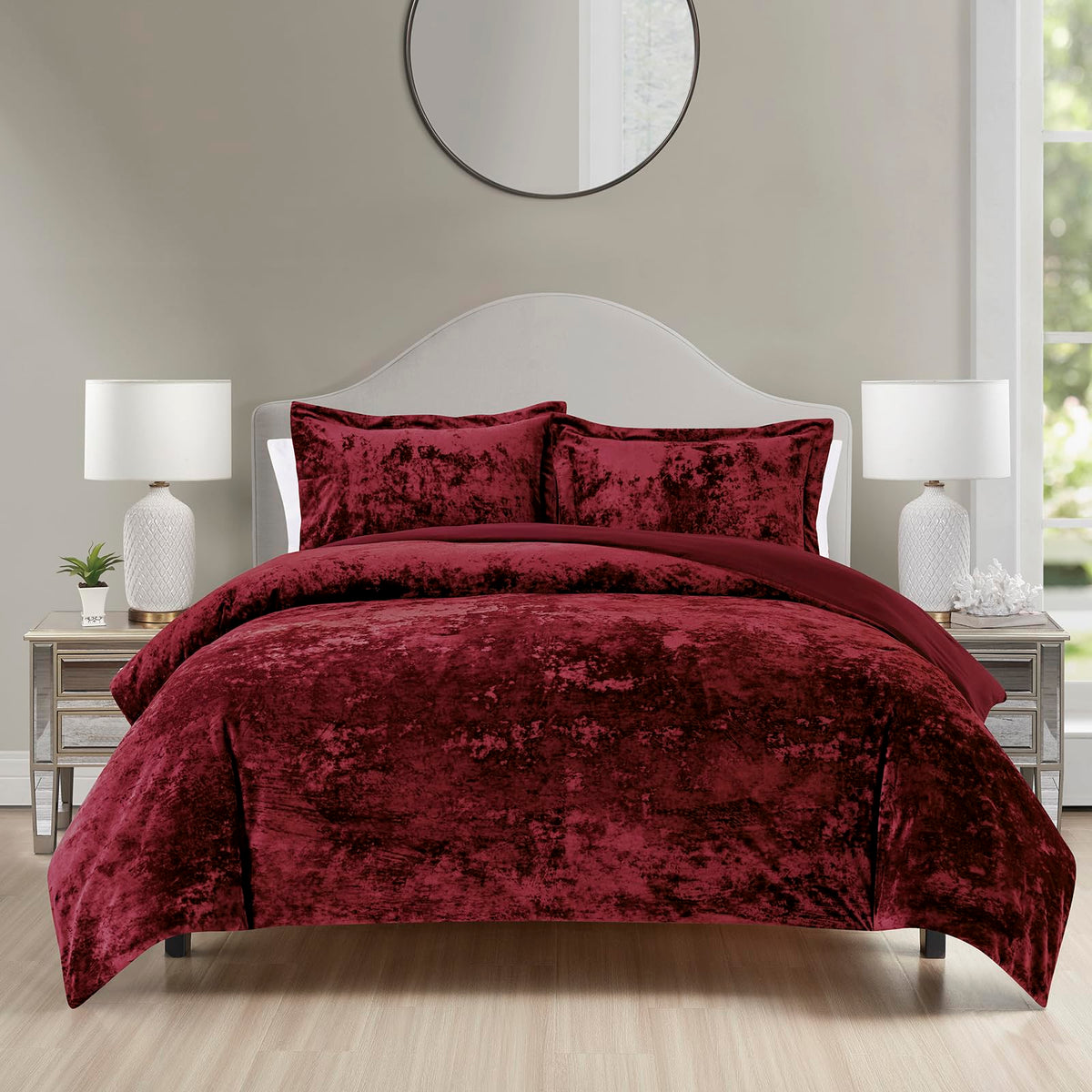 Luxury Velvet Queen Size Comforter Set