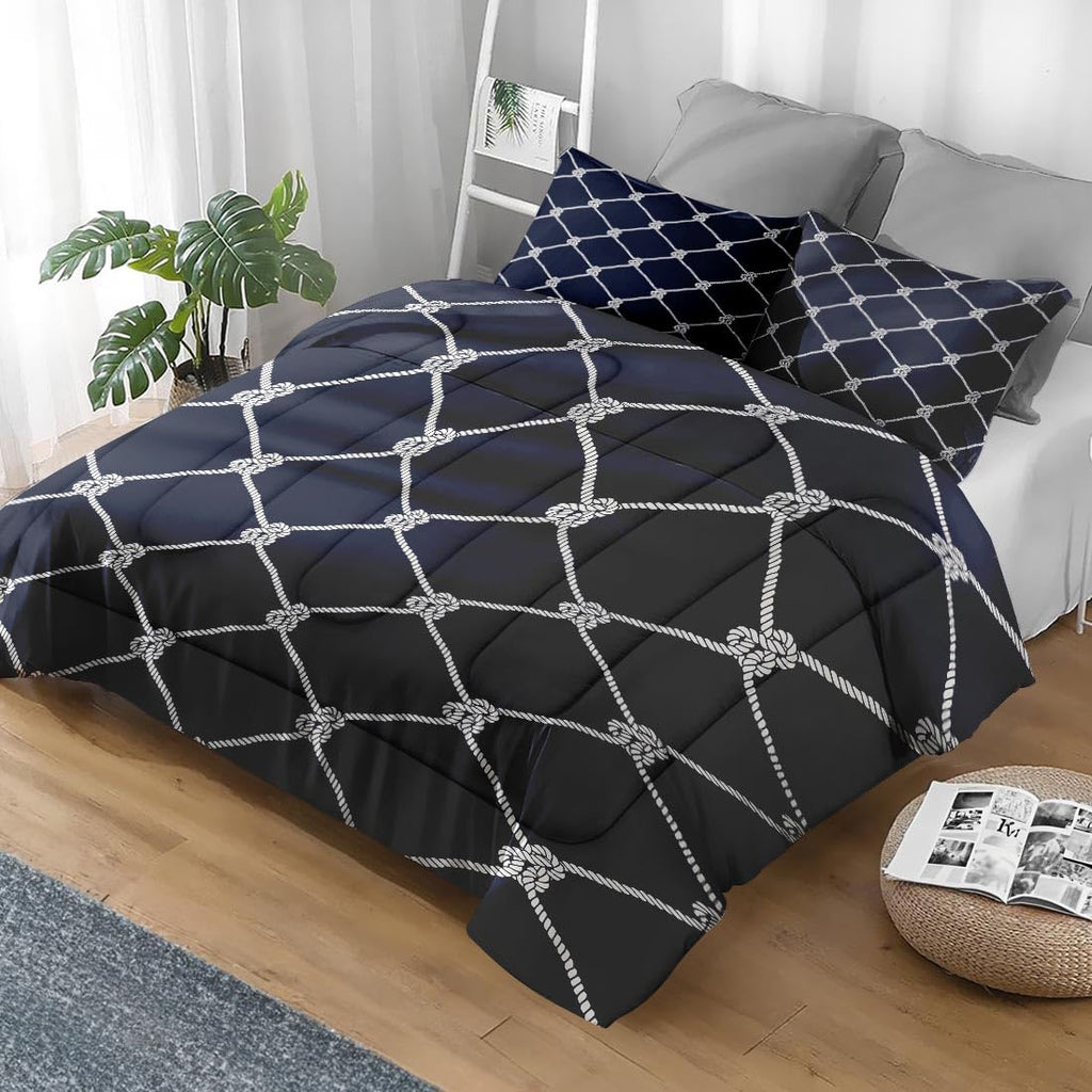 Pamnest Queen Comforter Set, 3 Pieces African Floral Bedding, All Season