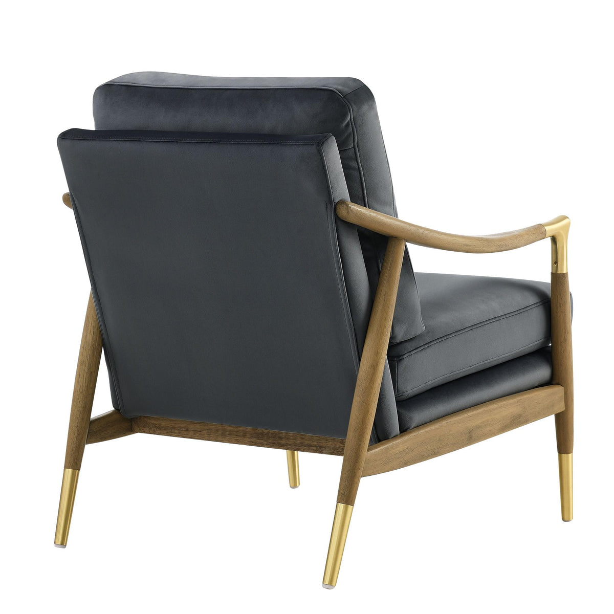 Modway Langford Stain-Resistant Performance Velvet Armchair – Mid Century Modern