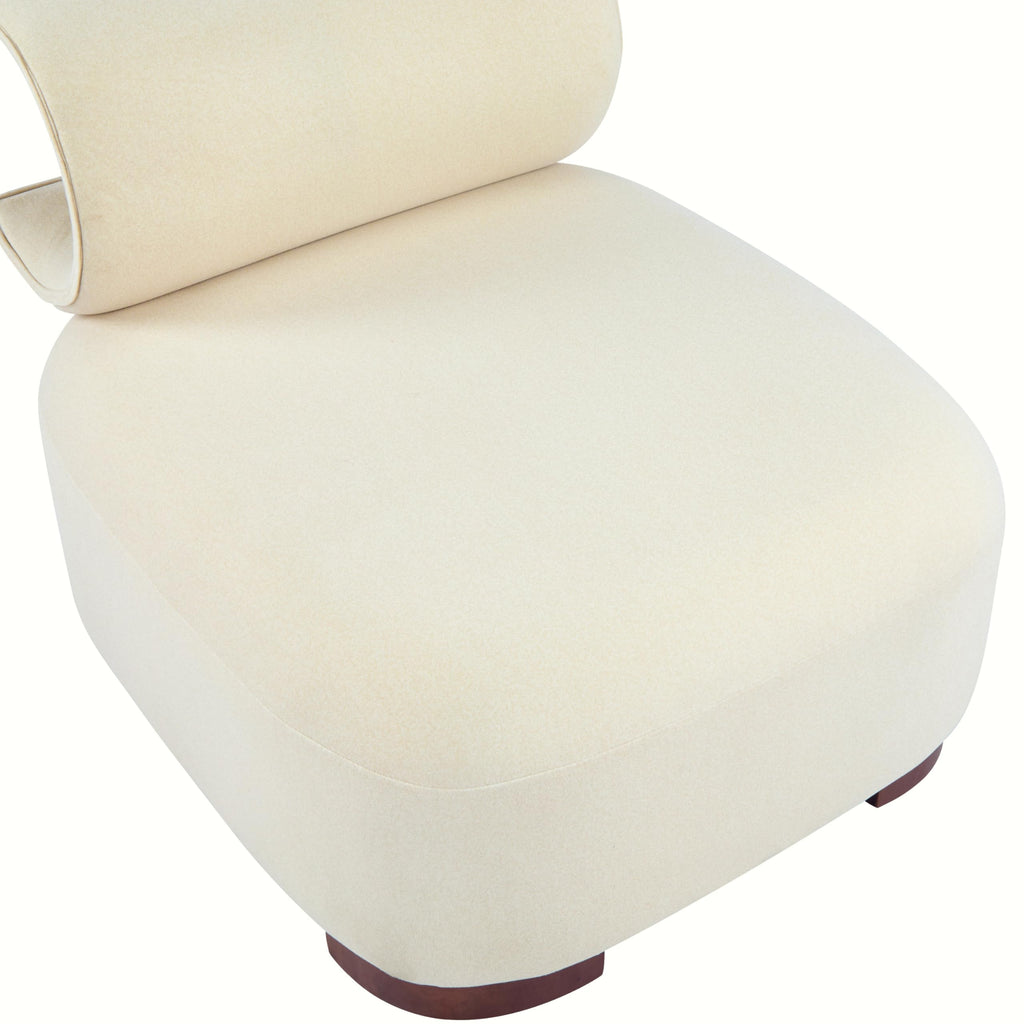 Merax Modern Accent Chair with Pet Cave & Storage