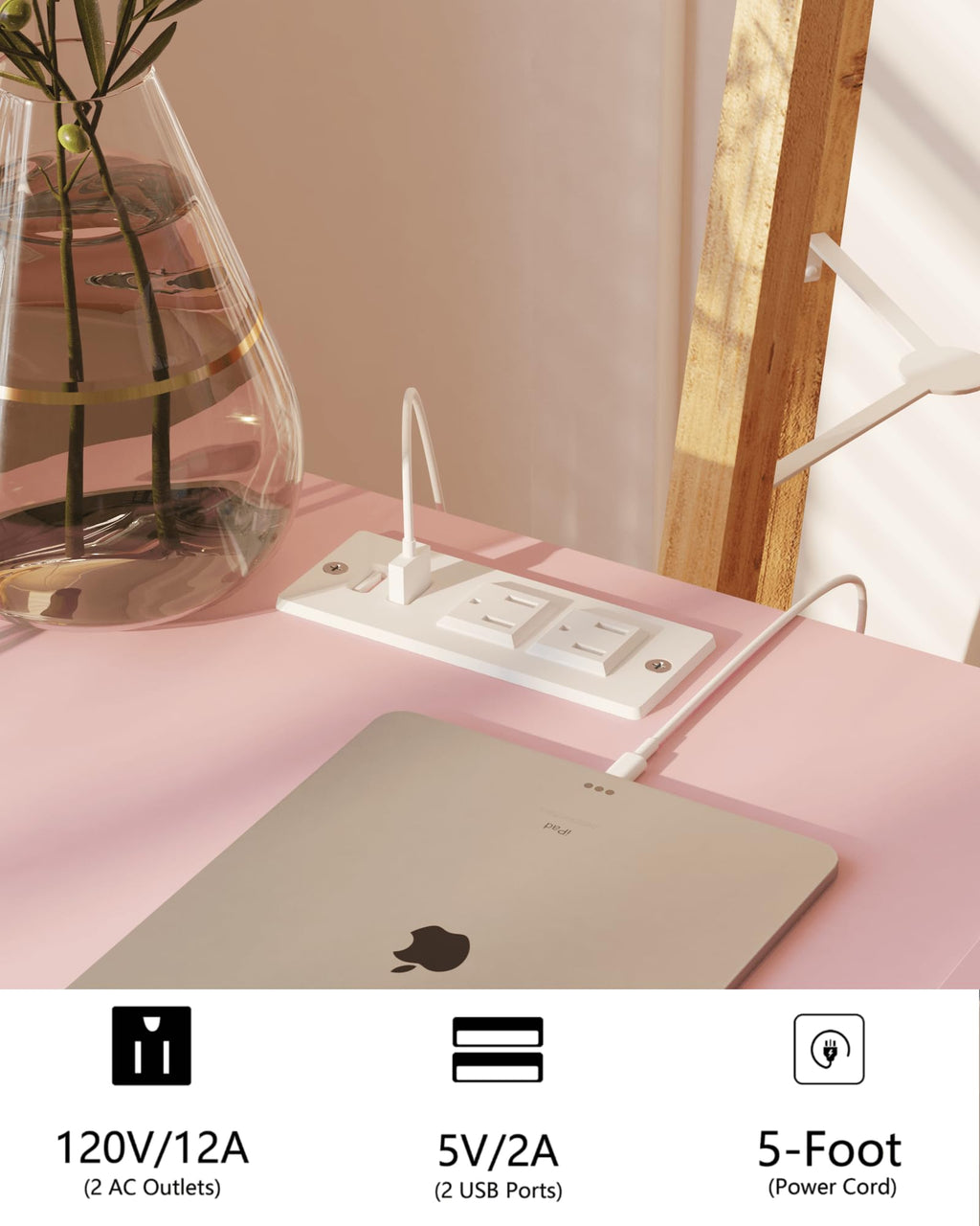 Modern Nightstand with Drawer & Open Shelf