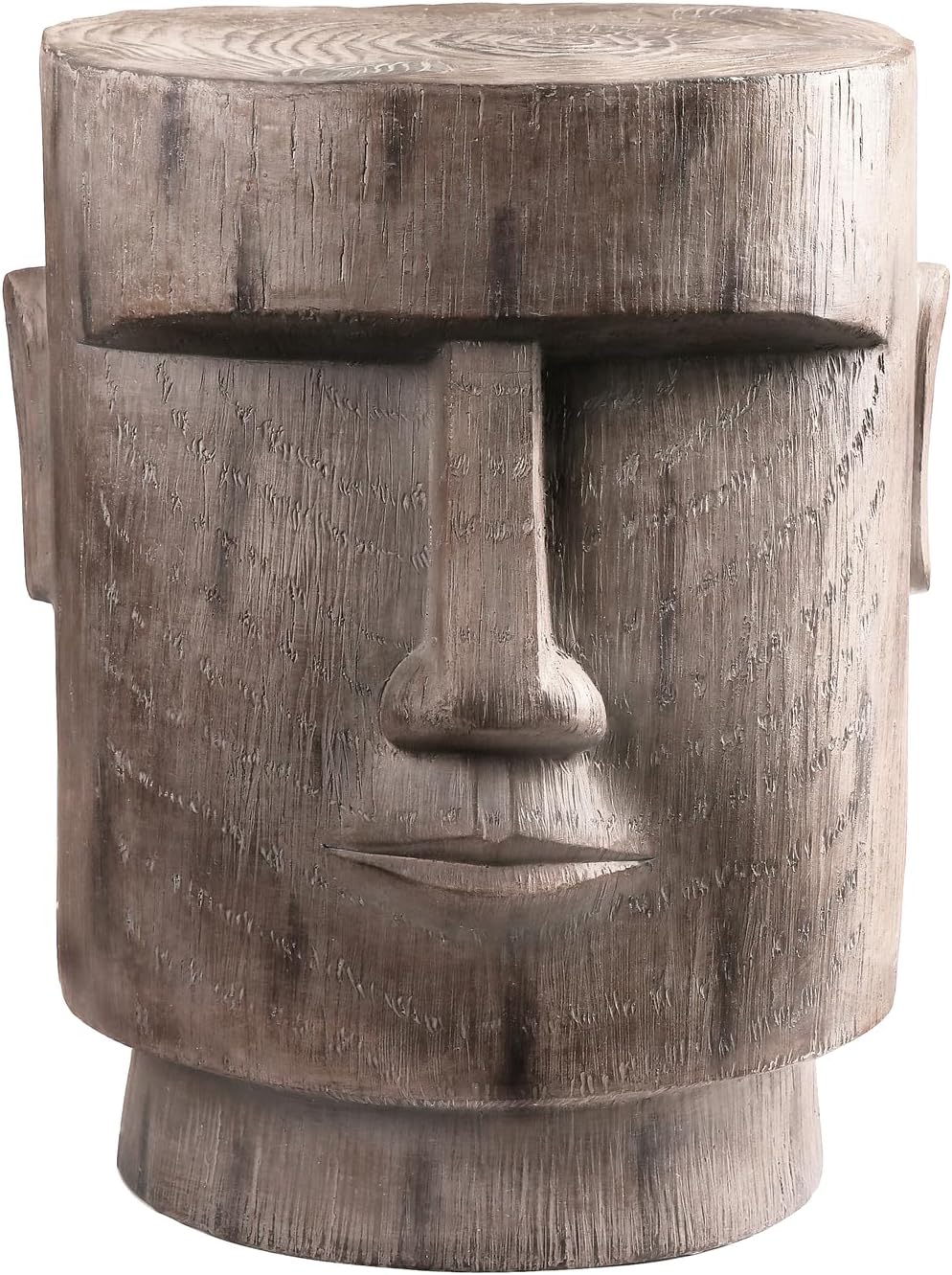 18" H Easter Island AHU Akivi Moai Statue Pedestal Side Table