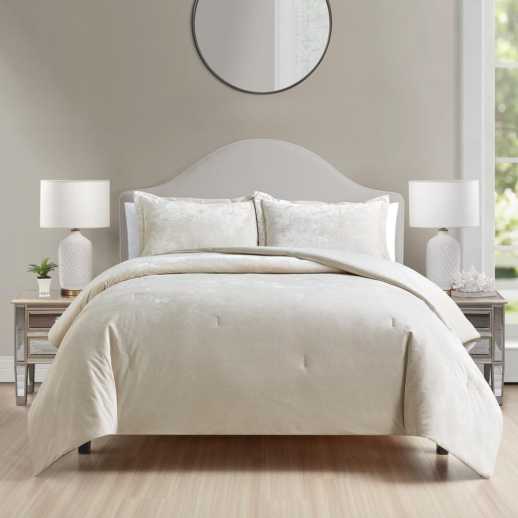 Luxury Velvet Queen Size Comforter Set