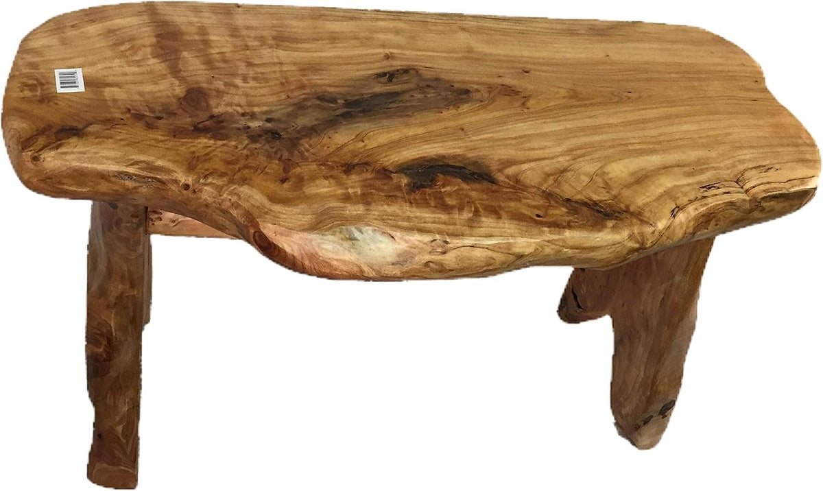 Greener Valley Root Wood Live Edge Bench (Small - 20-24" L x 18" H)