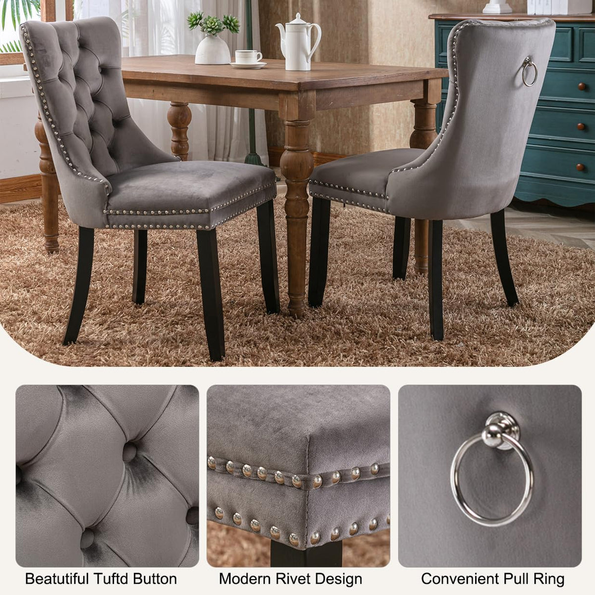 Extendable Oval Dining Table Set