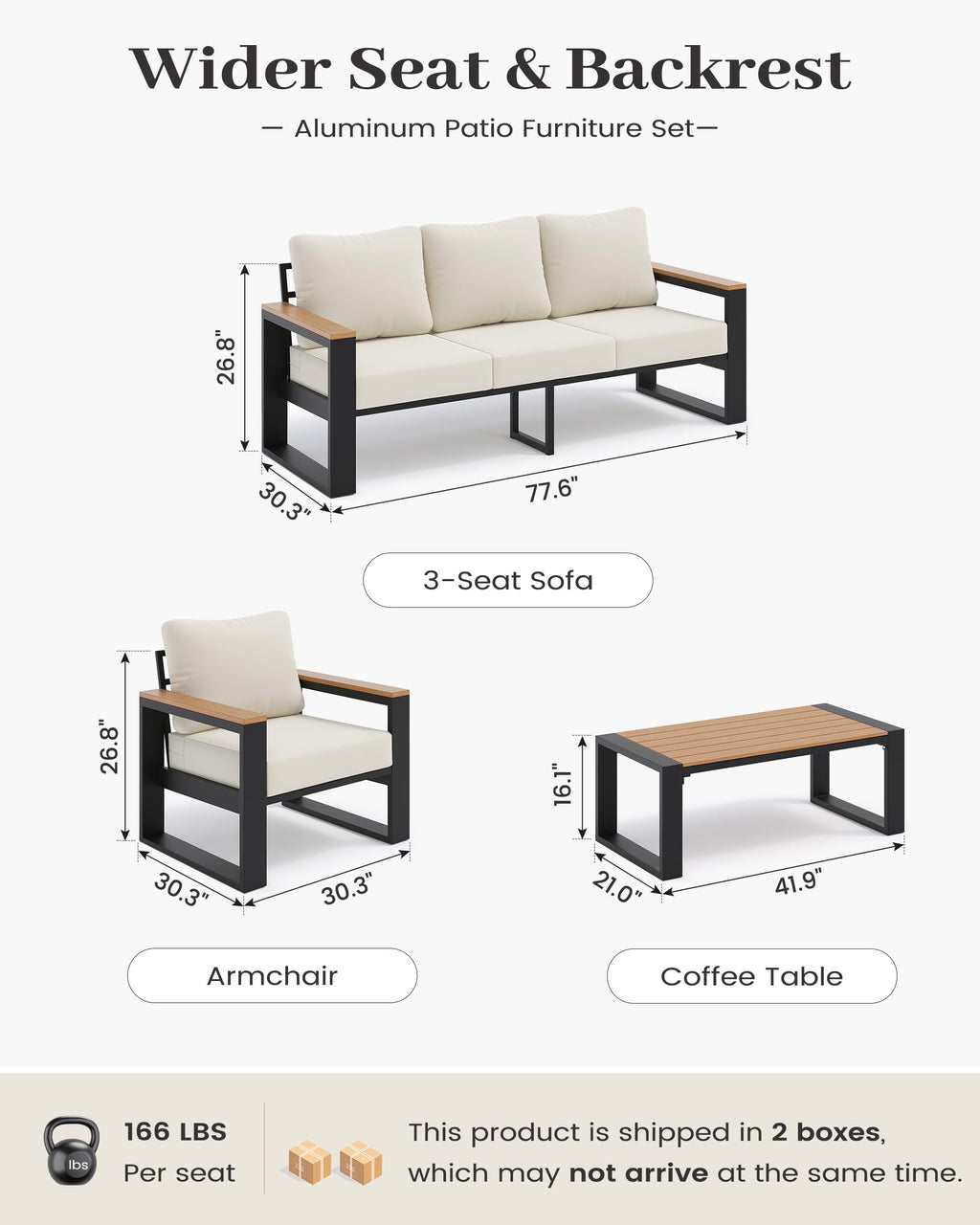 Aluminum Patio Furniture Set