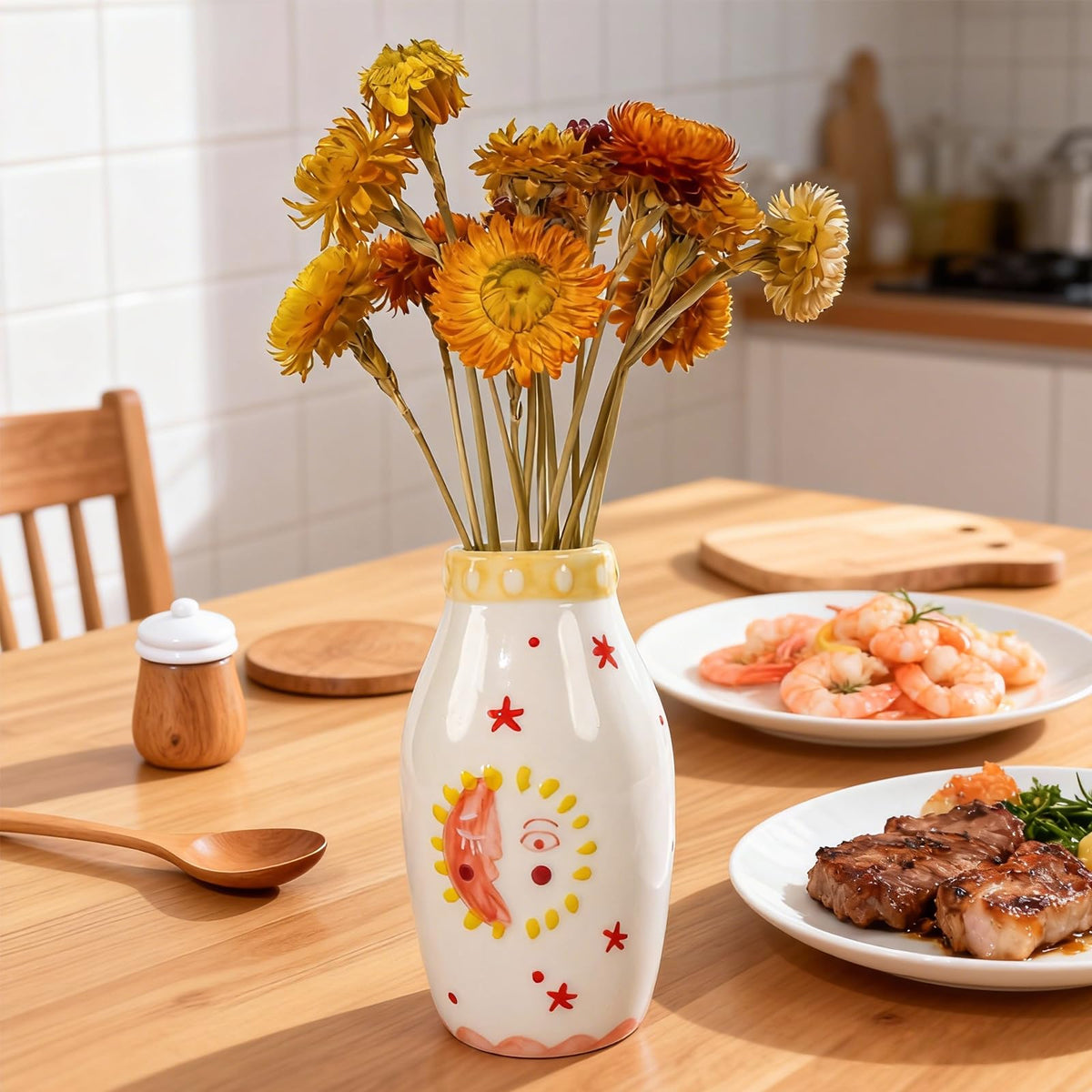 Sculptural Ceramic Dice and Novelty Vases