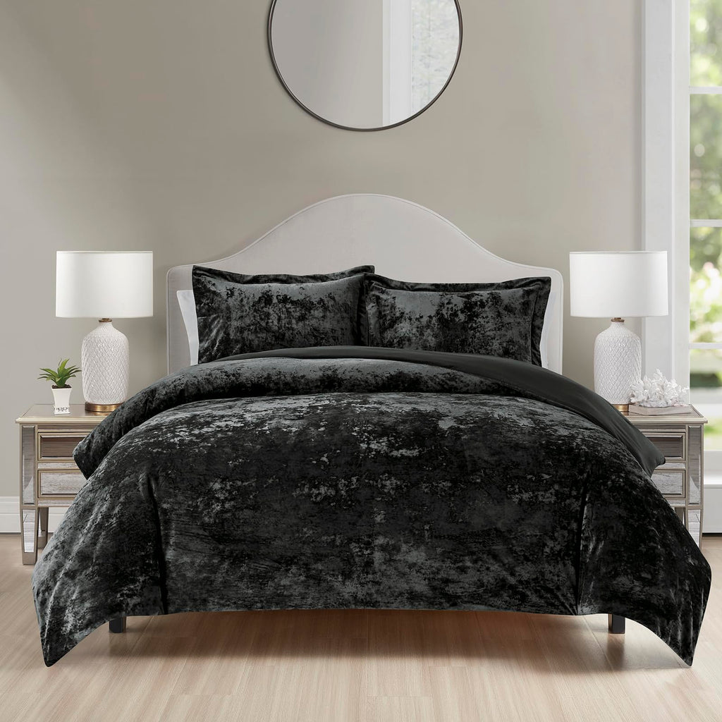 Luxury Velvet Queen Size Comforter Set