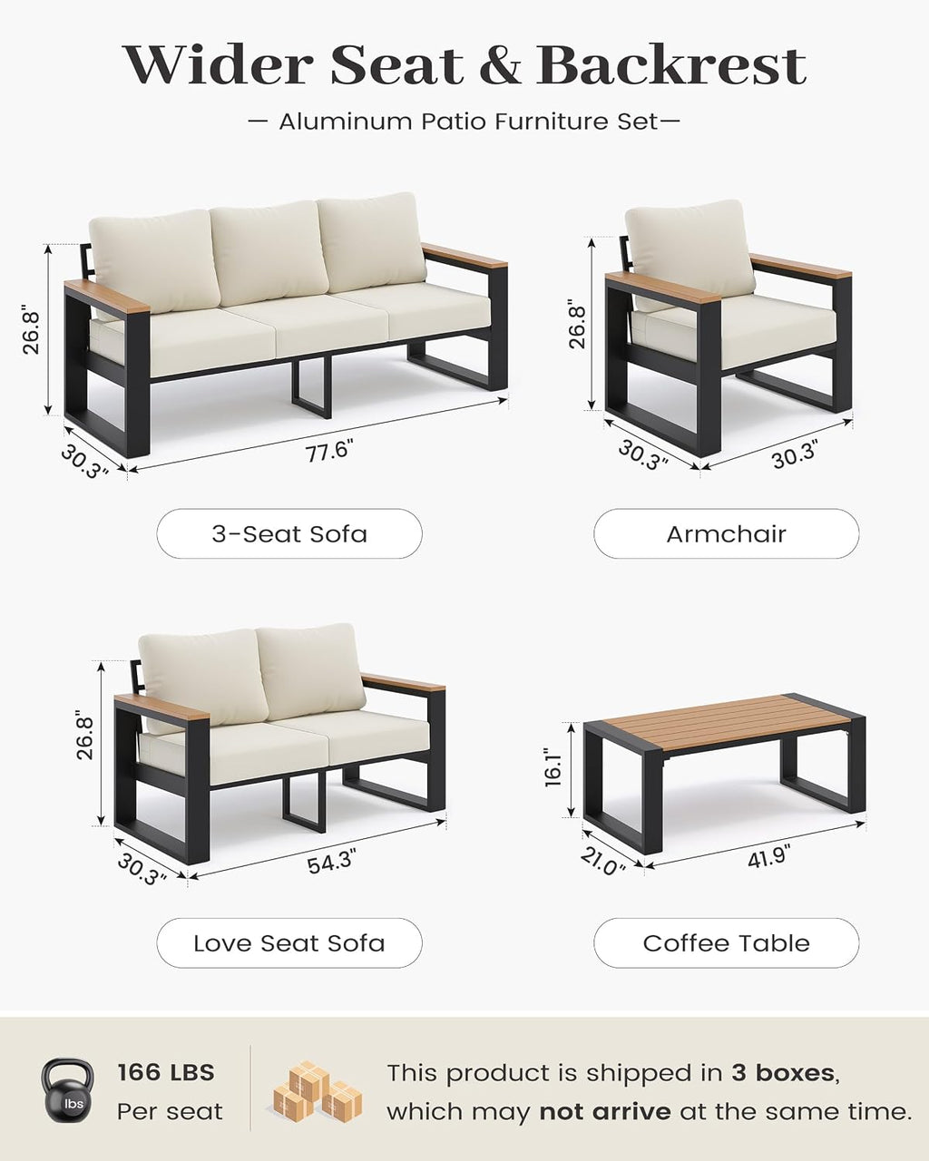 Aluminum Patio Furniture Set