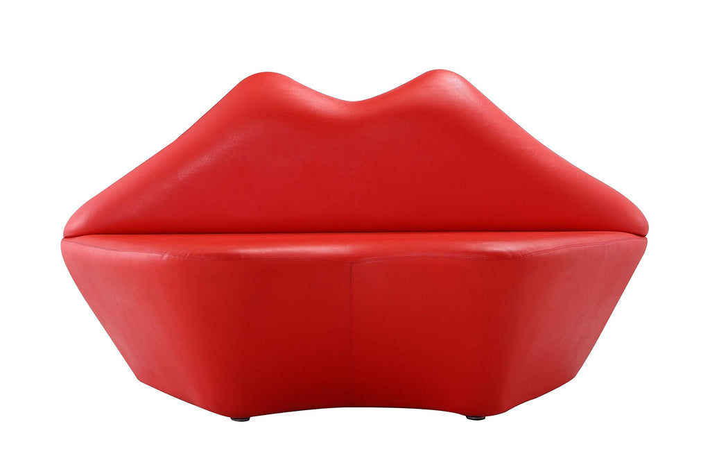 Manhattan Comfort Kiss 61.8" Vegan Leather Loveseat Stylish Modern Design Perfect