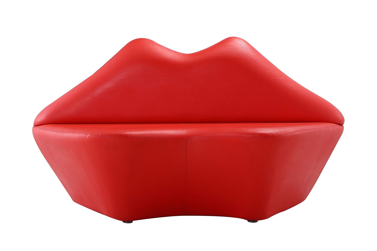 Manhattan Comfort Kiss 61.8" Vegan Leather Loveseat Stylish Modern Design Perfect