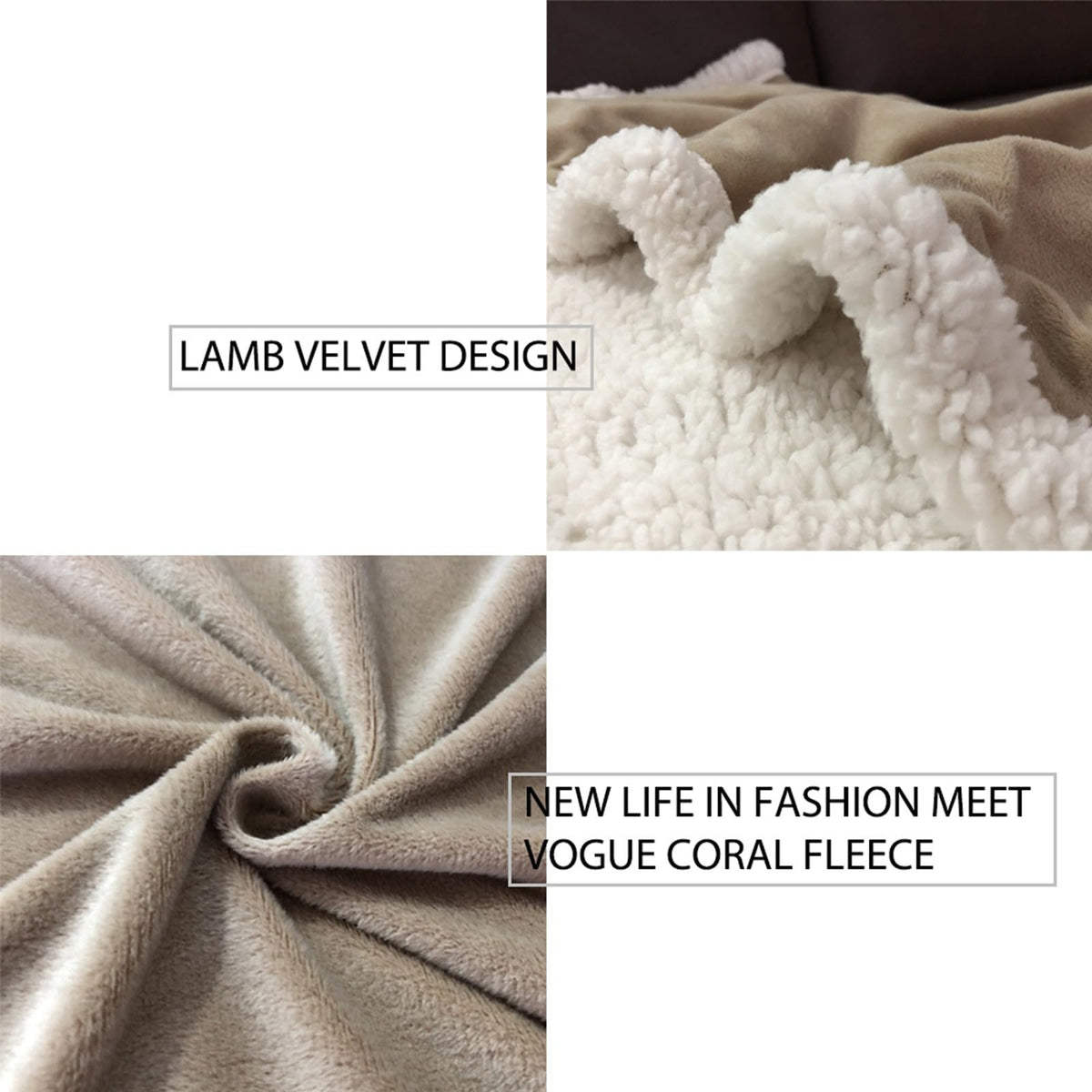 Brown & Gold Marble Sherpa Fleece Throw Blanket