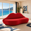 Lip-Shaped Sculptural Lounge Sofa