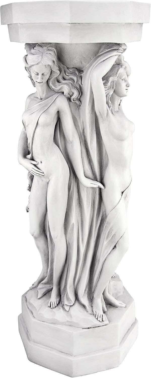Design Toscano Column of Maenads Women Indoor/Outdoor Sculptural Display Pedestal
