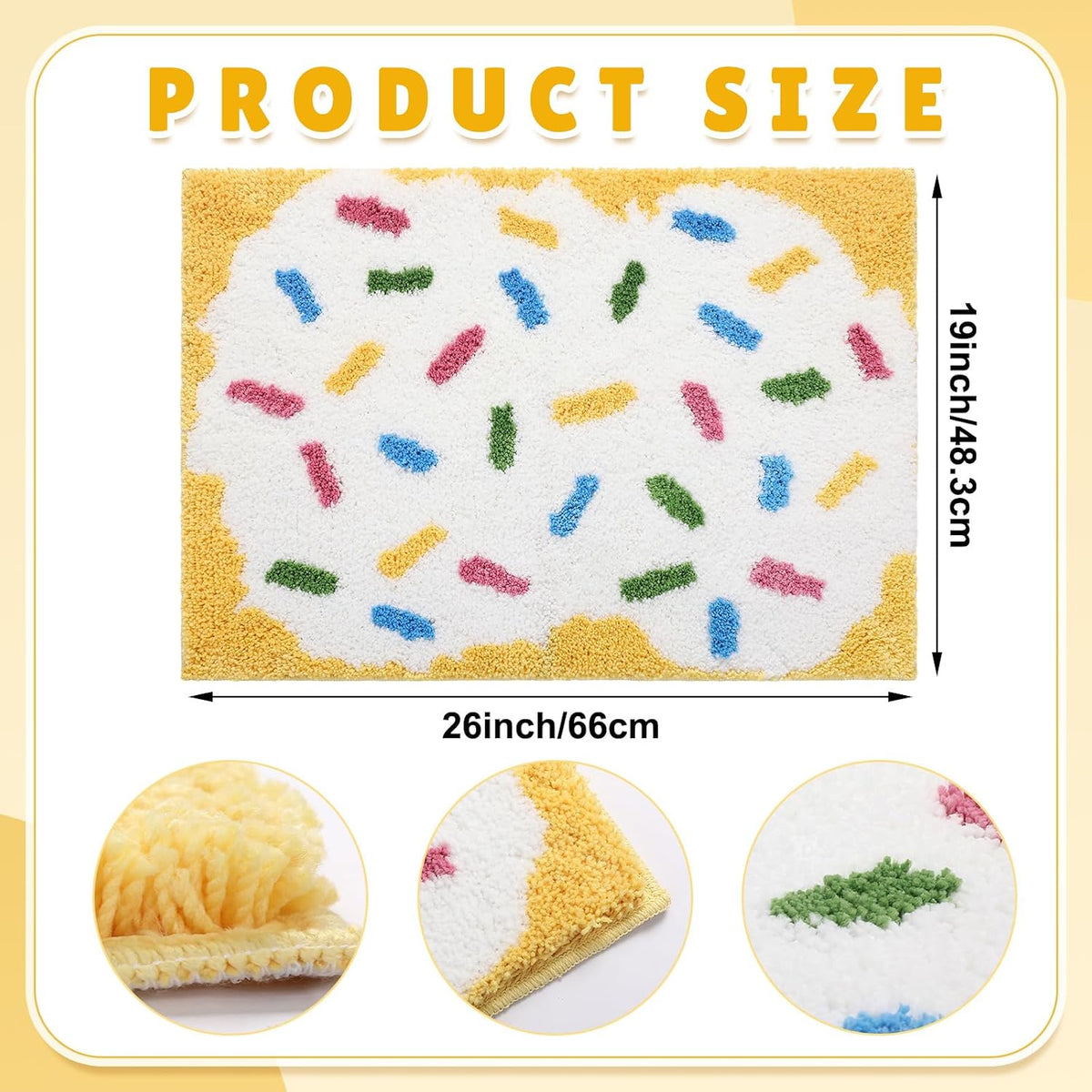 Toaster-Pastry Novelty Bathroom Rug