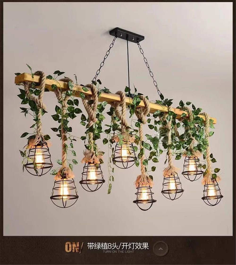 American Pastoral Restaurant Pendant Light LED Retro Creativity Hemp Rope Music