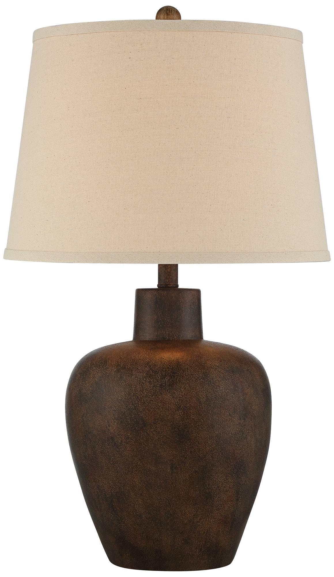 Glenn 27" Tall Table Lamps Set of 2 Terra Cotta Farmhouse Southwest Rustic