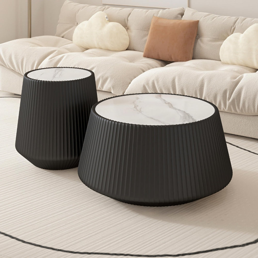 Black Drum Nesting Coffee Table Set