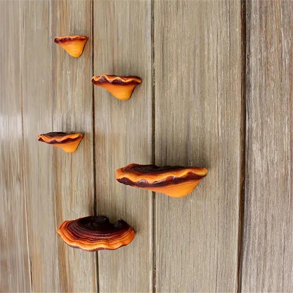 Mushroom Floating Wall Shelves – Set of 5