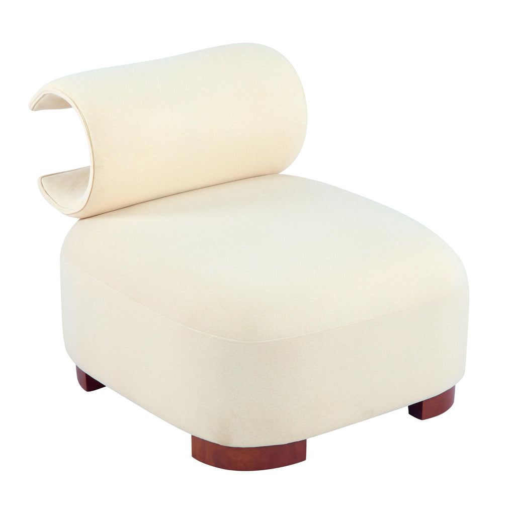 Merax Modern Accent Chair with Pet Cave & Storage