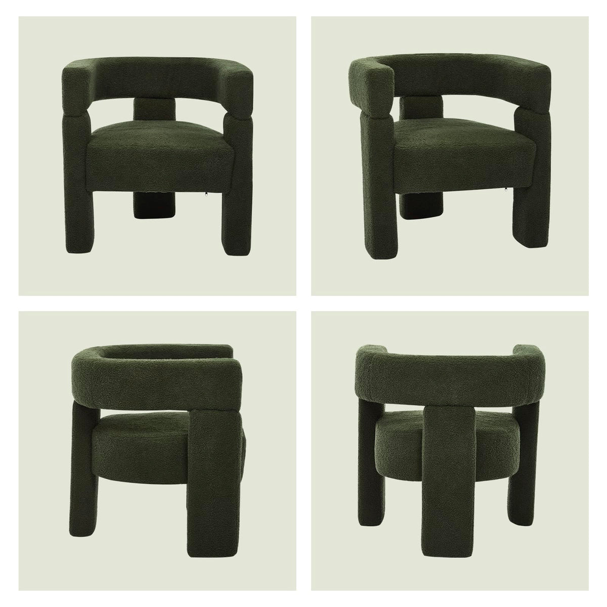 Sherpa Boucle Accent Chairs