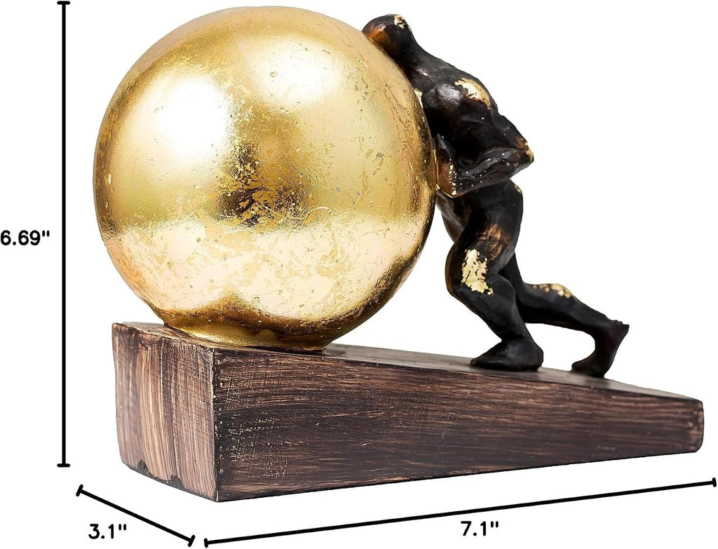 Sisyphus Resin Sculpture