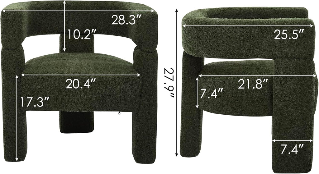 Sherpa Boucle Accent Chairs