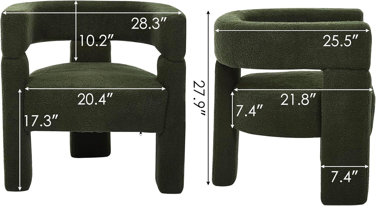 Sherpa Boucle Accent Chairs