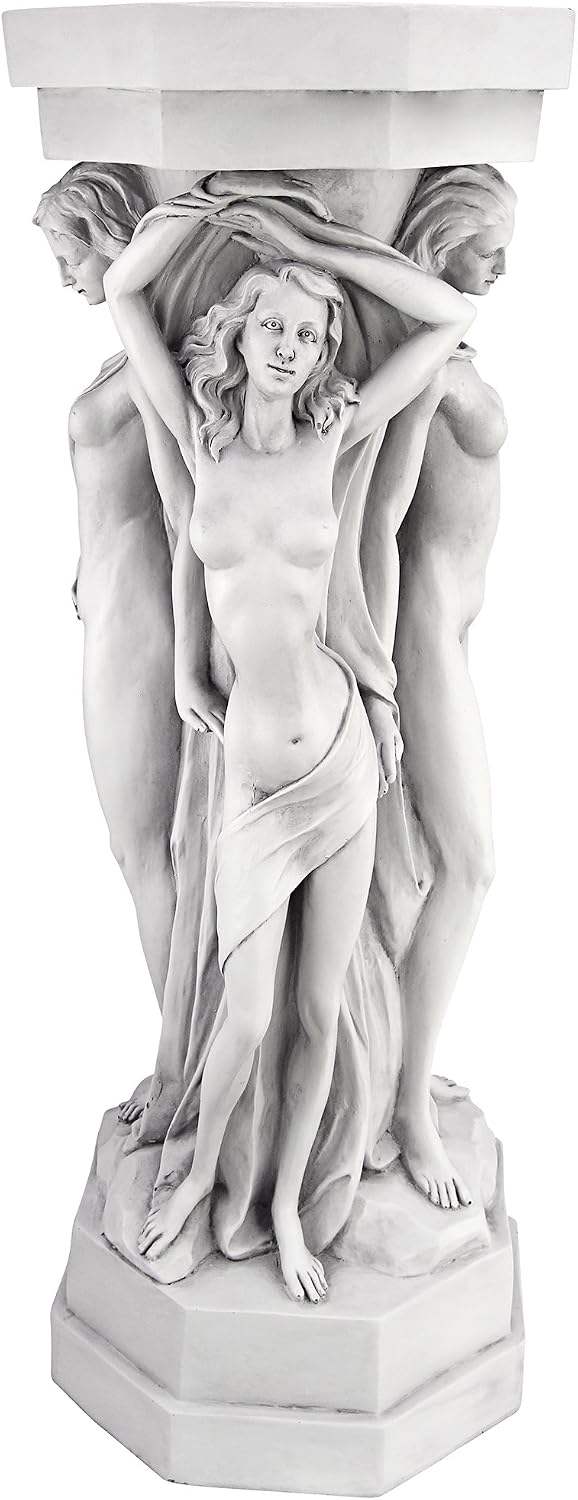 Design Toscano Column of Maenads Women Indoor/Outdoor Sculptural Display Pedestal