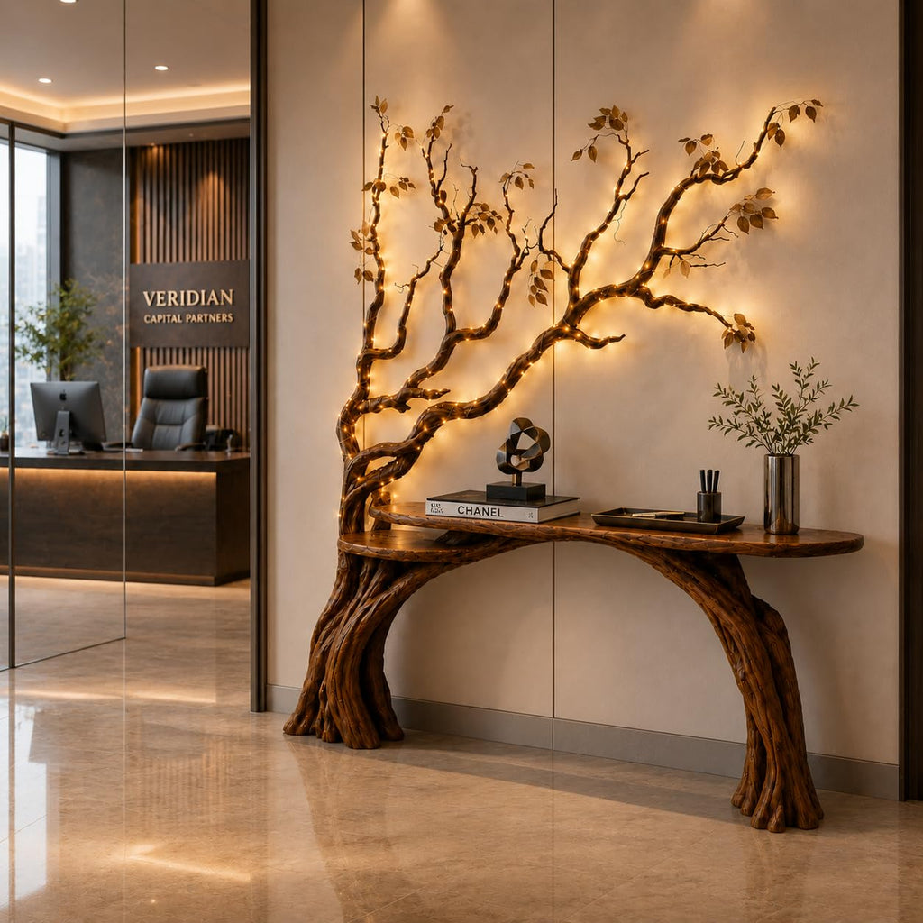 Tree Branch Wood Console Table