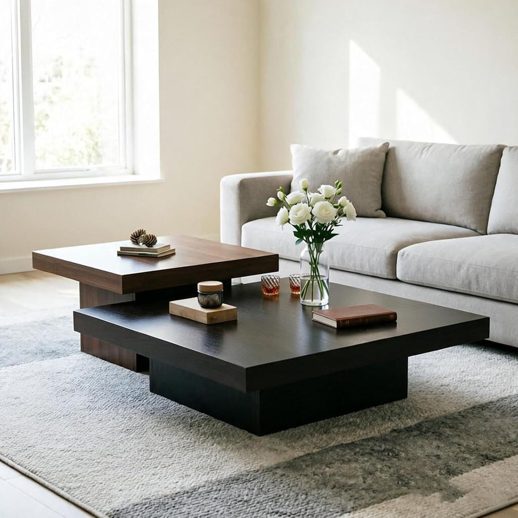 Square Nesting Coffee Table Set