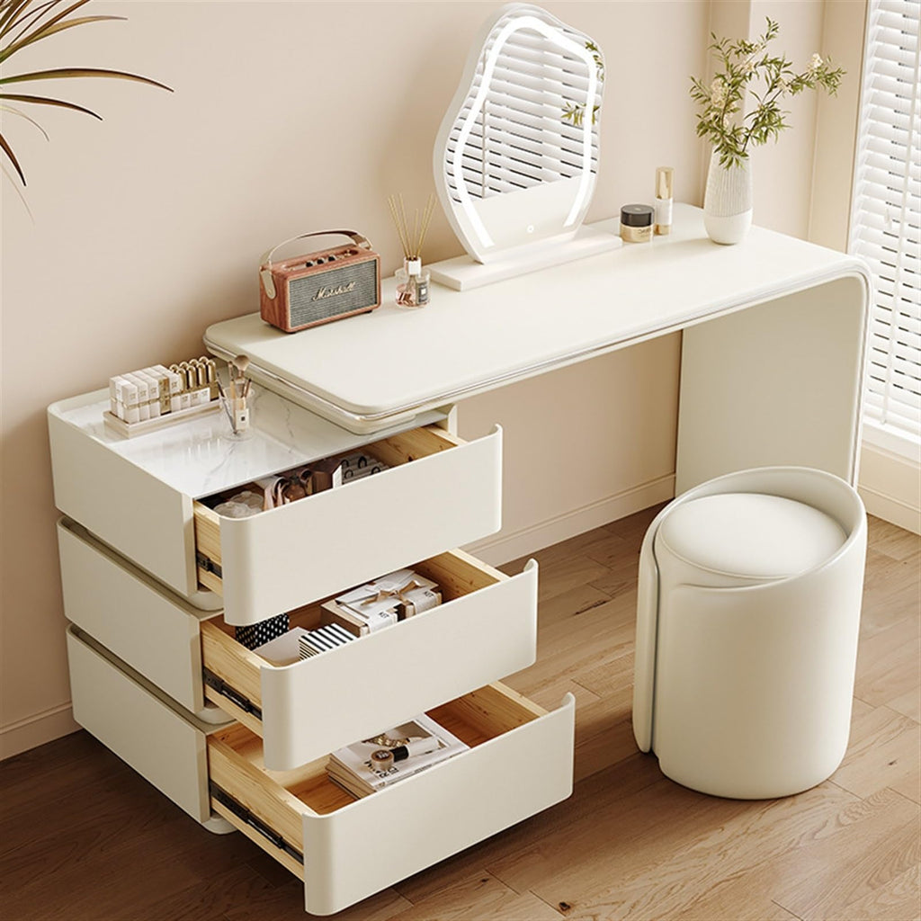 Vanity Desk with Three Drawers & Chair