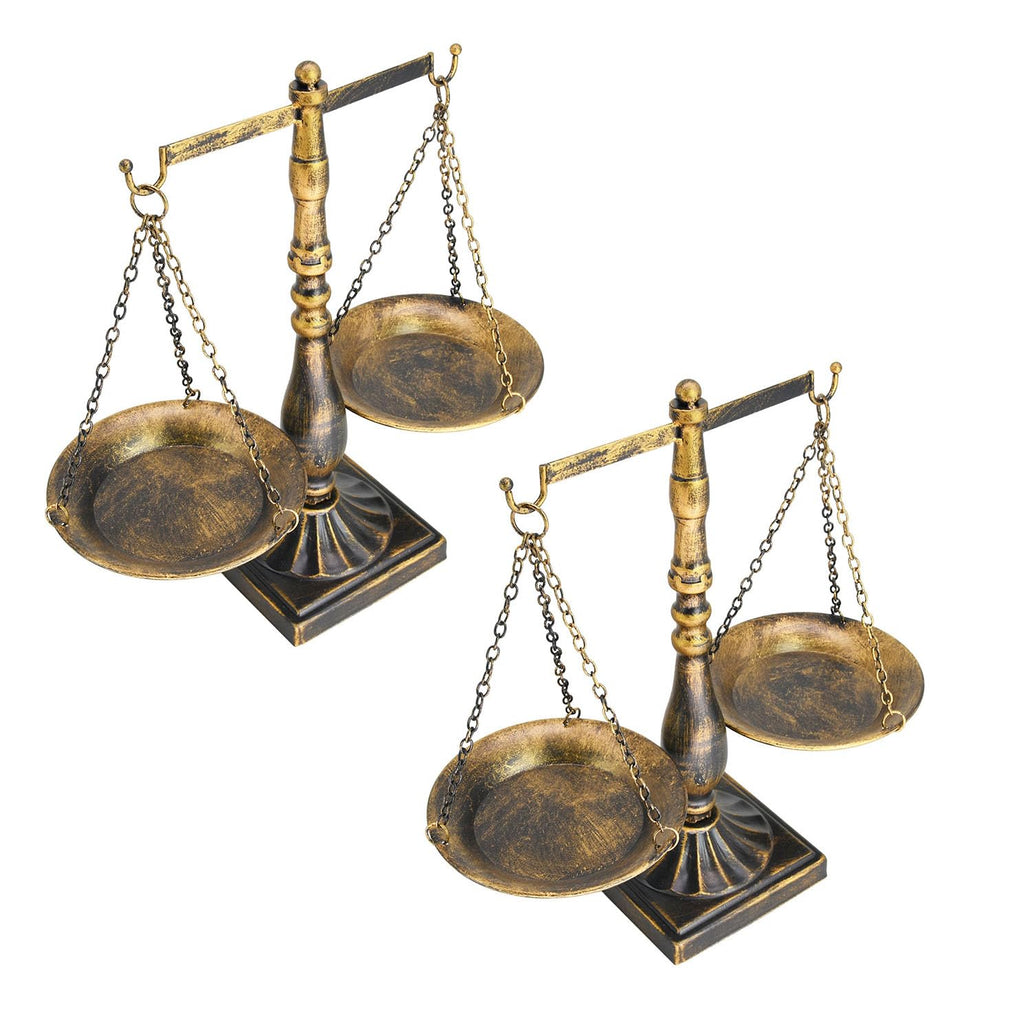 Vintage Style Metal Libra Jewelry Display Tray Cosmetic Organizer Storage, Bronze