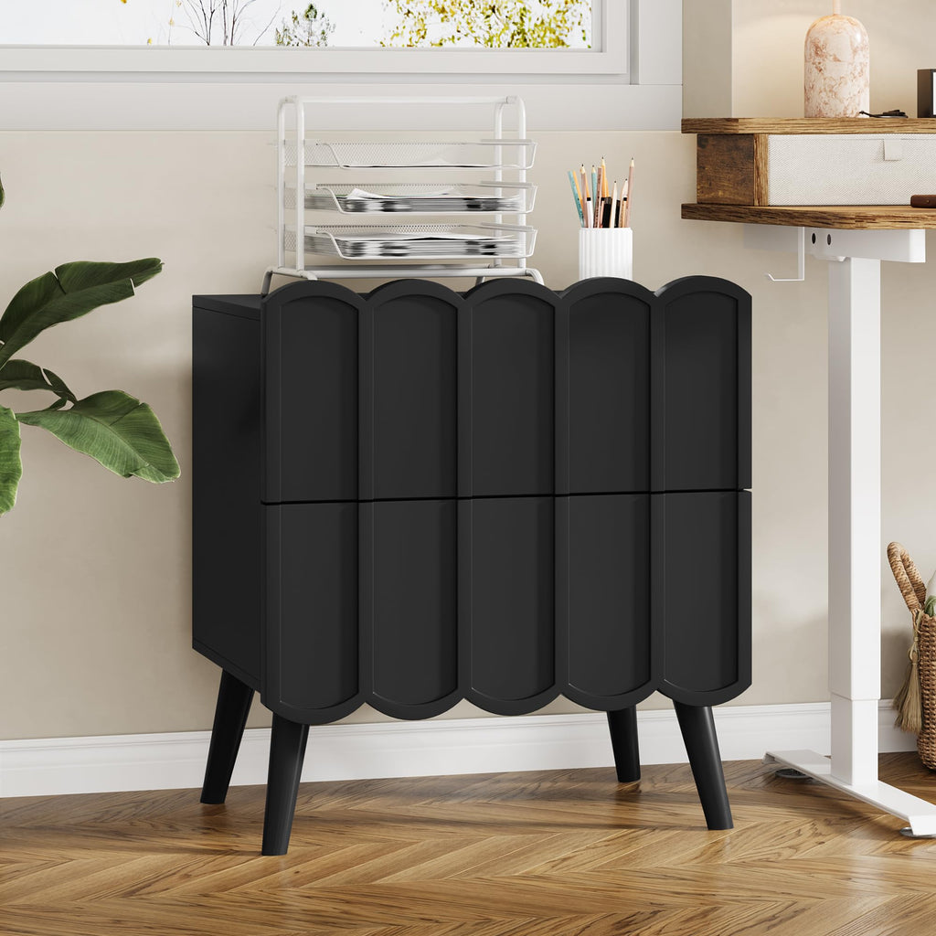Fluted Nightstand