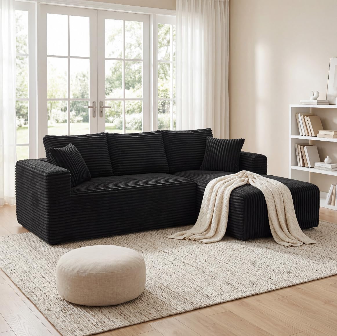 118" Modular Sectional Sofa with Chaise&Ottoman
