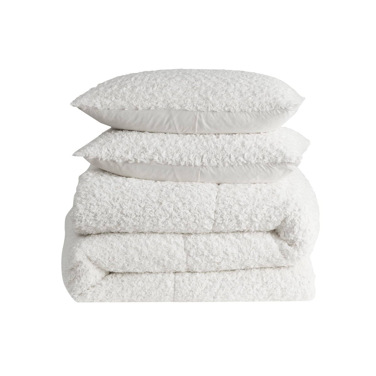 King Size Comforter Set 3 Piece Animal Faux Fur Ultra Soft Bedding Collection with