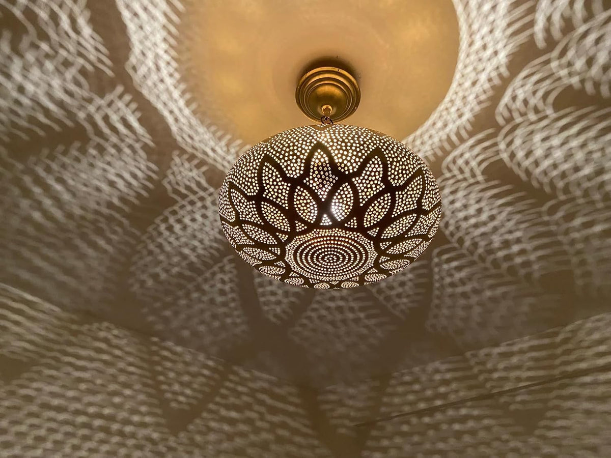 Moroccan Brass Pendant Light
