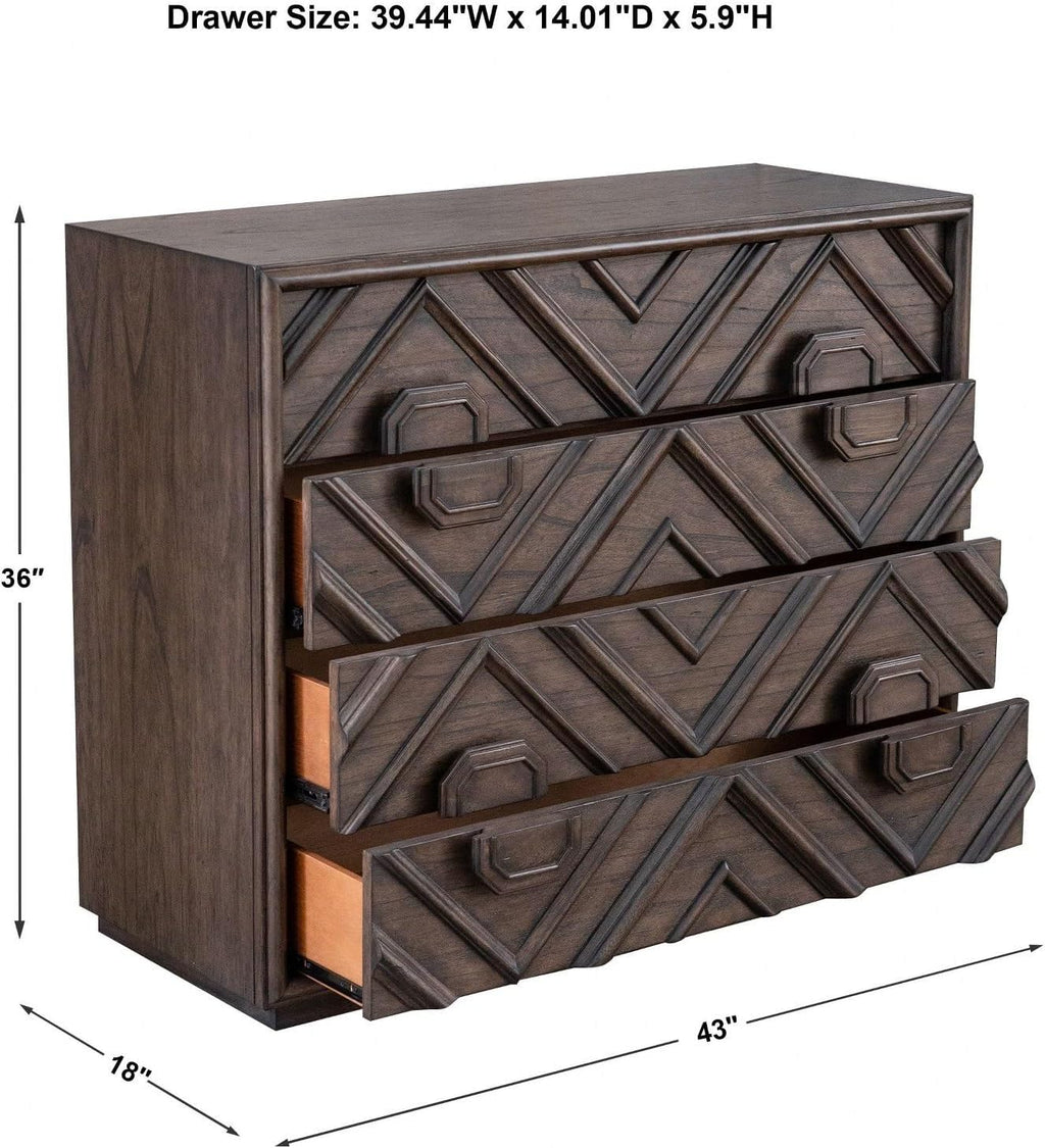 Mindra Four-Drawer Accent Chest