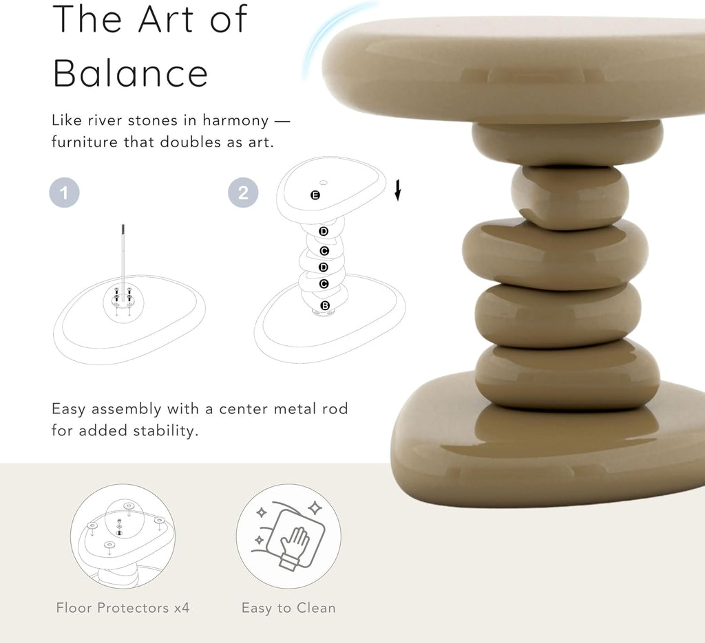 Kavren Oval Low Coffee Table Set