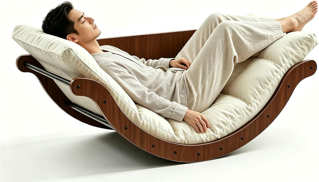 Curved Rocking Lounge Chair for Living Room