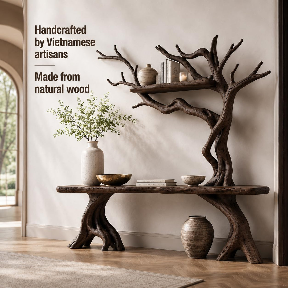 Tree Branch Wood Console Table