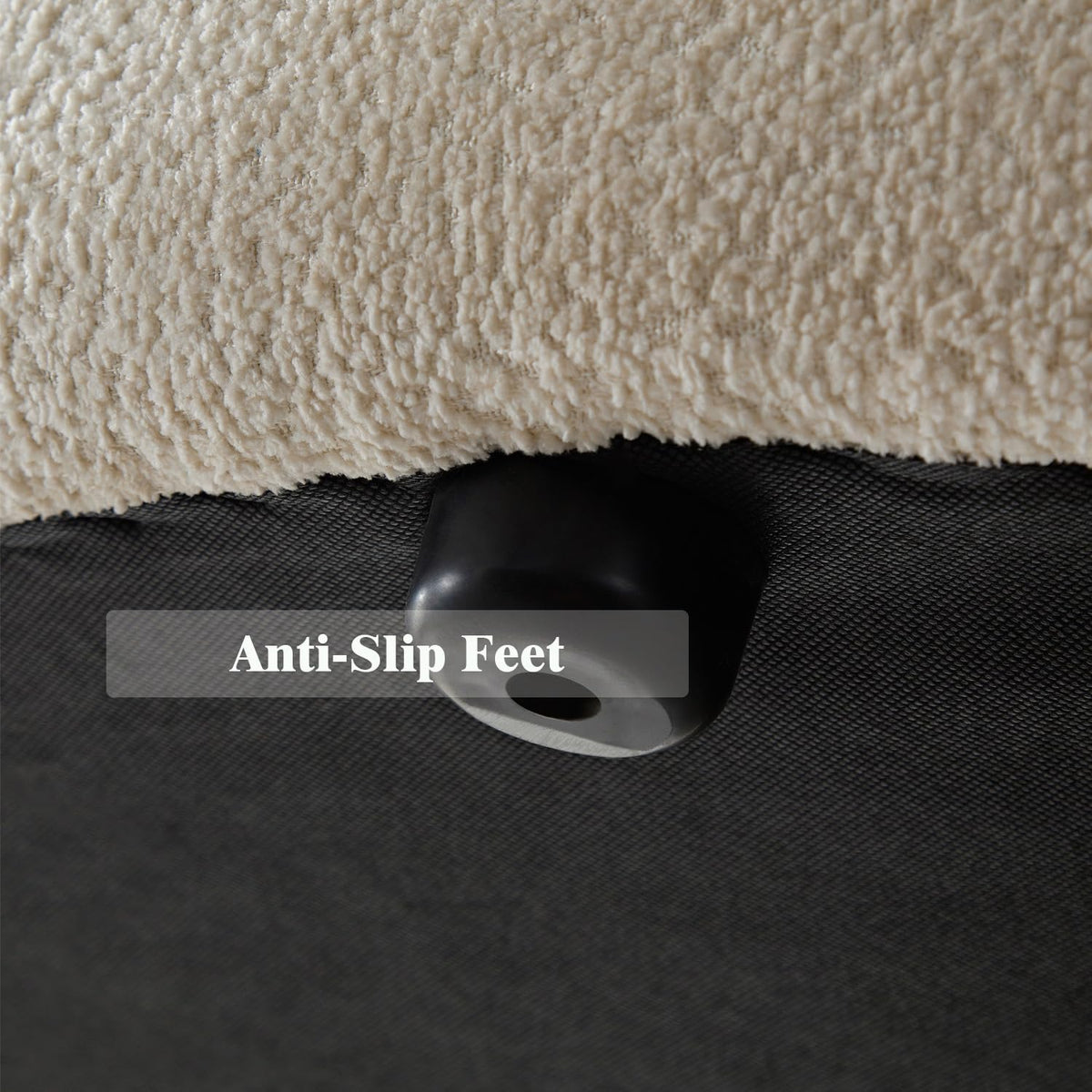 Curved Sofa with Two Pillows