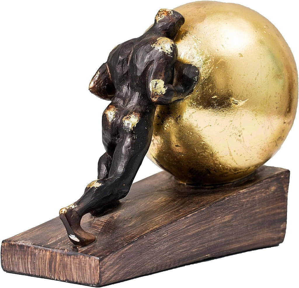 Sisyphus Resin Sculpture