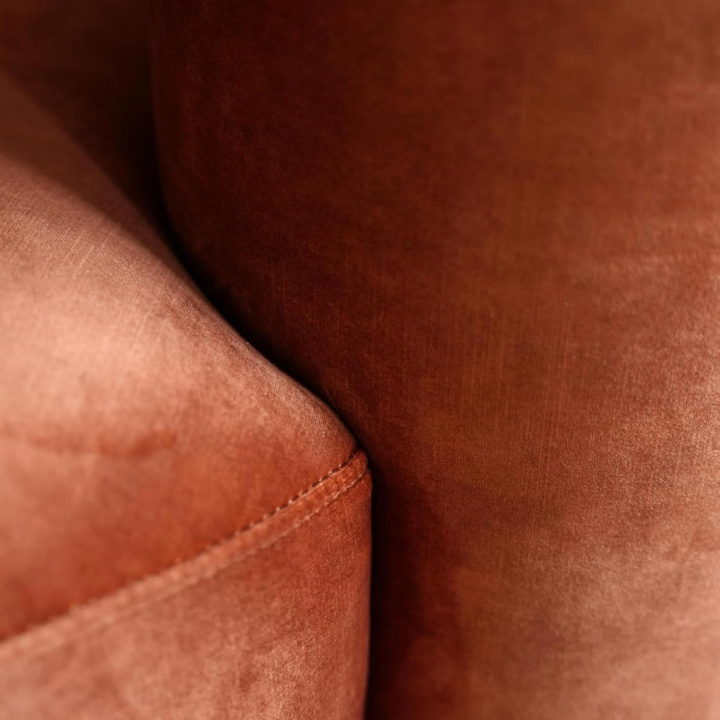 Acanva Mellow Tight Curved Back Accent Chairs Set of 2, Velvet Sofa