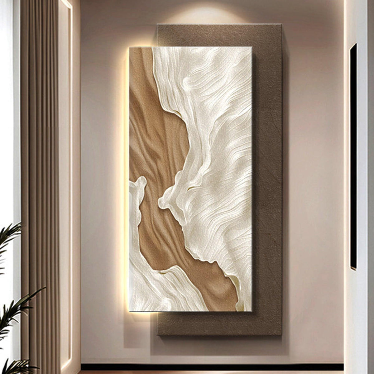 3D Textured Sandstone LED Wall Art