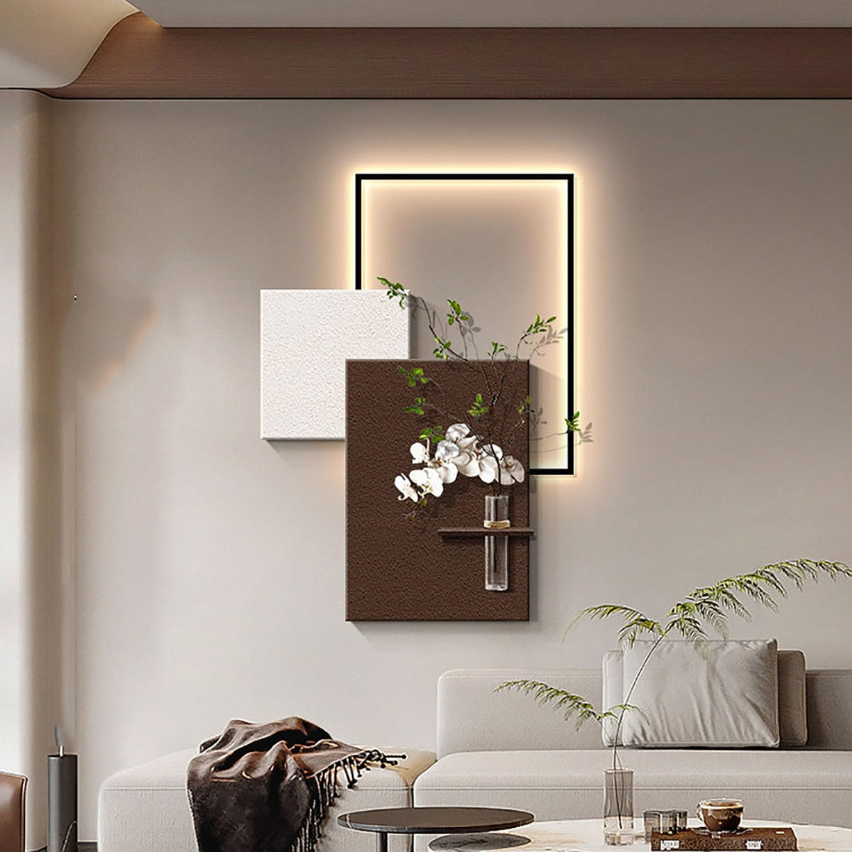 3D Sandstone LED Wall Art
