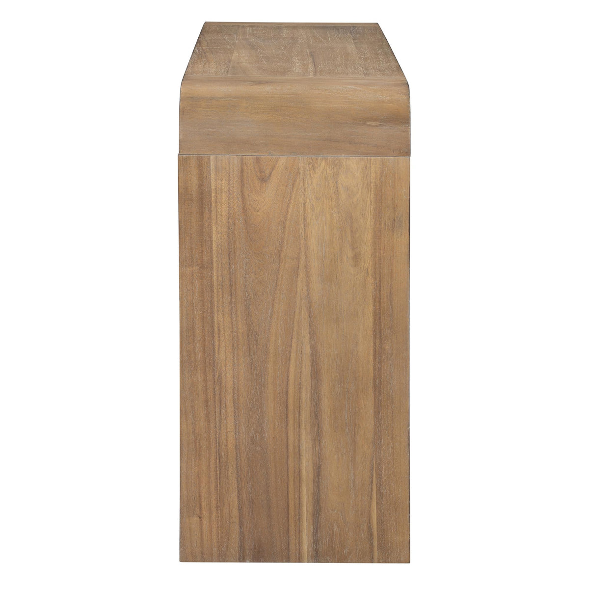 47.24" Fiberglass Entryway Table, Narrow Long Console Table, Modern Wavy Design Sofa Table Entrance Table for Living Room,Foyer,Hallway,No Need Assembly