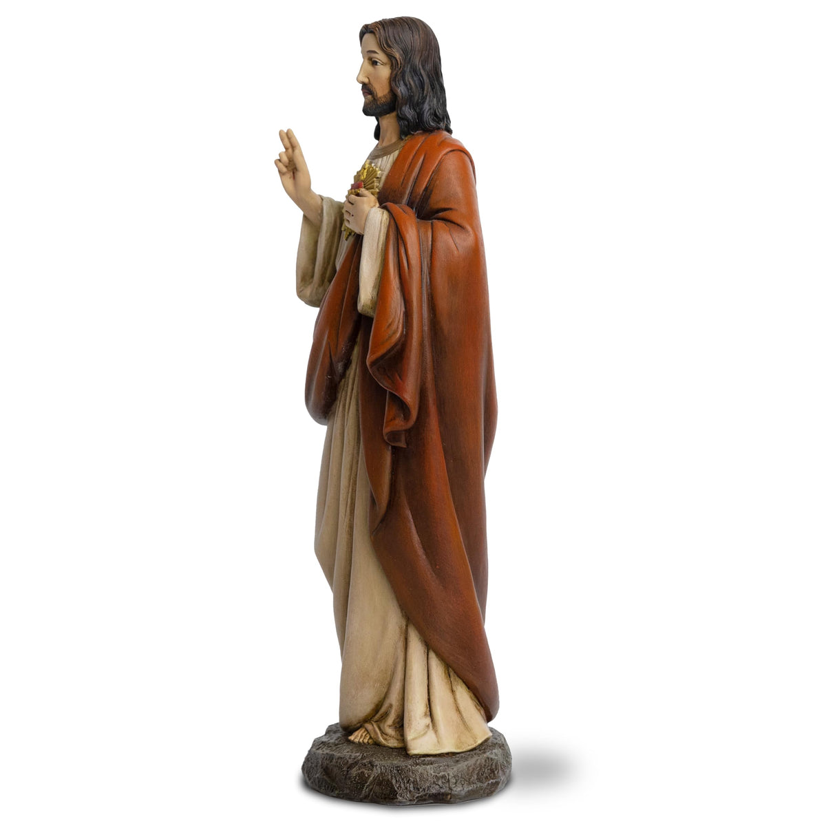 DevotedWalls 24.75-inch Large Sacred Heart of Jesus Statue