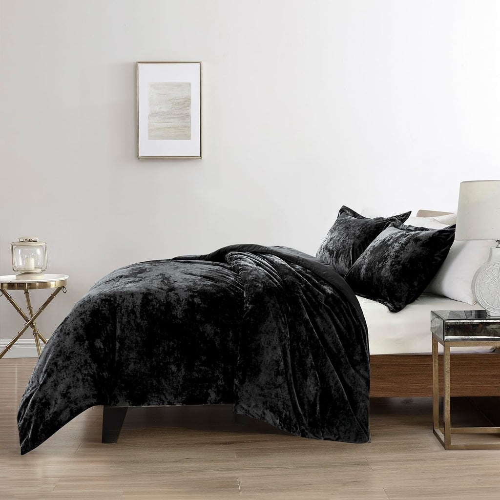 Luxury Velvet Queen Size Comforter Set